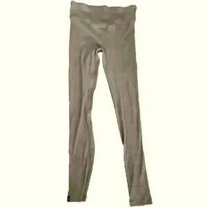 Stylerunner Womens Beige Ribbed Seamless Leggings M